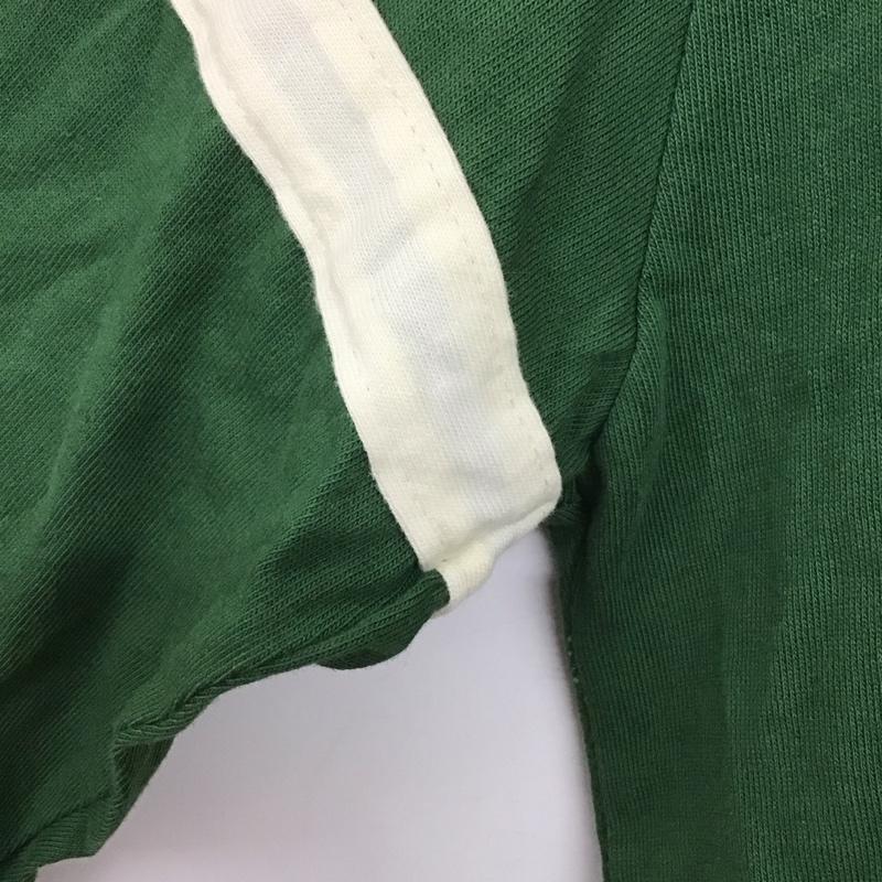 ザラ ZARA Tシャツ 長袖 M プリント X ロゴ、文字 緑 / グリーン / レディース USED 古着 中古 10129639