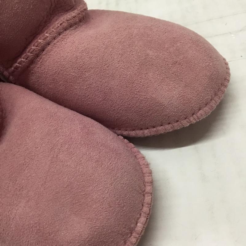 アグ UGG シューズ シューズ ベビーシューズ ロゴ、文字 桃 / ピンク / ガールズ USED 古着 中古 10110058