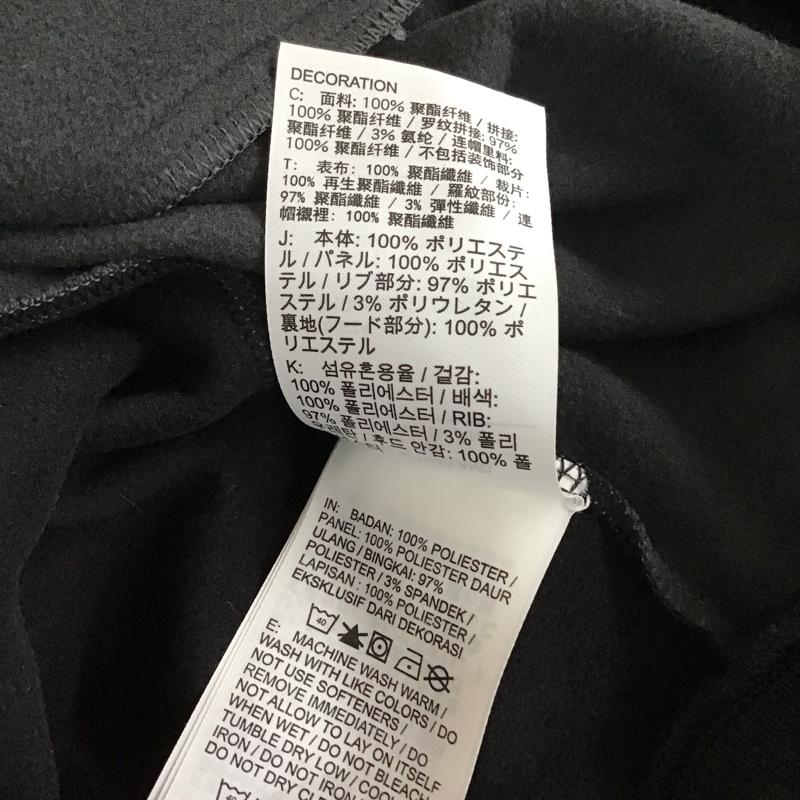 ナイキ NIKE パーカー 長袖 at6098-060 スウェットパーカー プルオーバー ハーフジップ スポーツウェア L ロゴ、文字 黒 / ブラック / メンズ USED 古着 中古 10114693