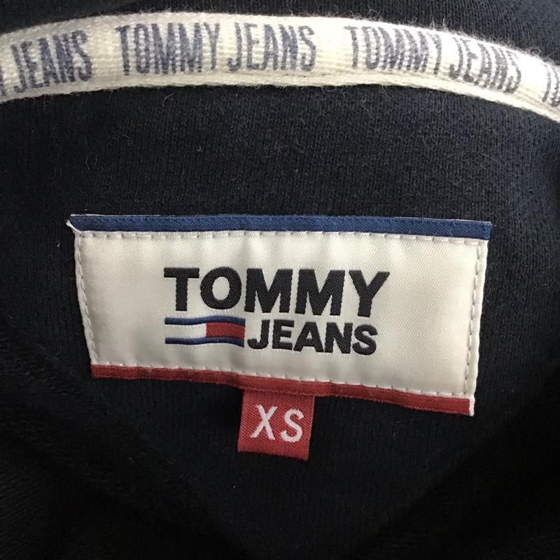 トミー ジーンズ TOMMY JEANS パーカー 長袖 長袖パーカー プルオーバーパーカー スウェット XS ロゴ、文字 紺 / ネイビー / メンズ USED 古着 中古 10131376