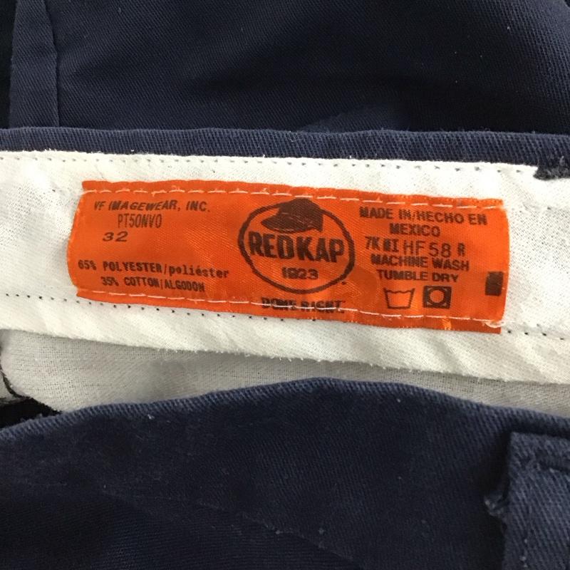 レッドキャップ RED KAP パンツ ワークパンツ、ペインターパンツ 32インチ 無地 紺 / ネイビー / メンズ USED 古着 中古 10129922
