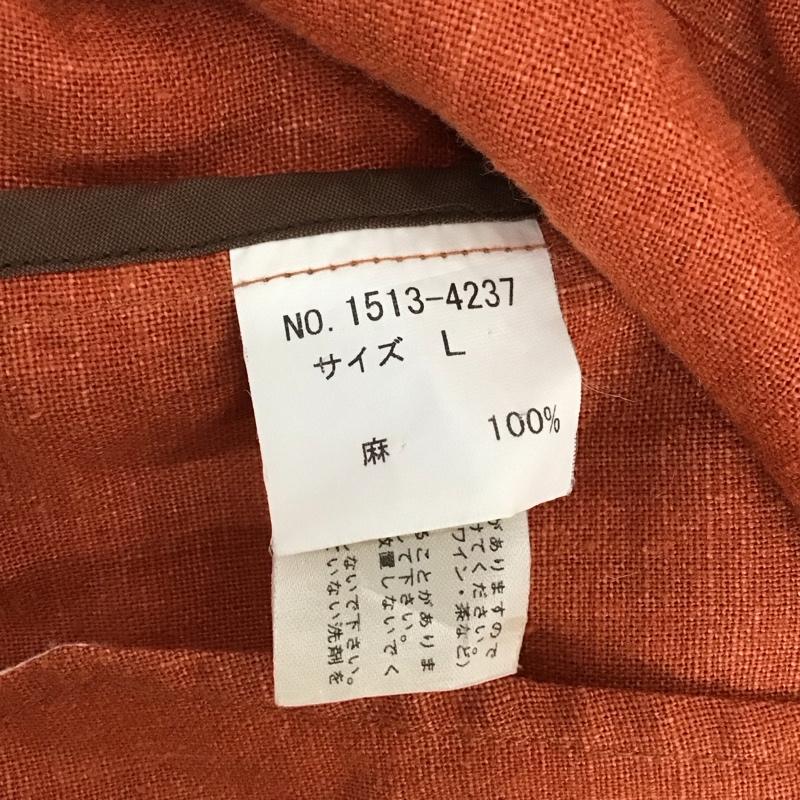 チャップスラルフローレン CHAPSRALPHLAUREN ジャケット、上着 ジャケット、ブレザー 1513-4237 カバーオール 麻 リネン L 無地 橙 / オレンジ / メンズ USED 古着 中古 10123298