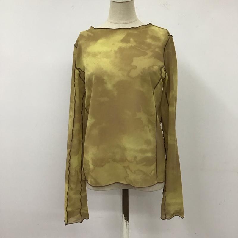 ジーナシス JEANASIS カットソー 長袖 js0683831sb シアートップス 長袖カットソー FREE プリント マルチカラー / マルチカラー / レディース USED 古着 中古 10122528