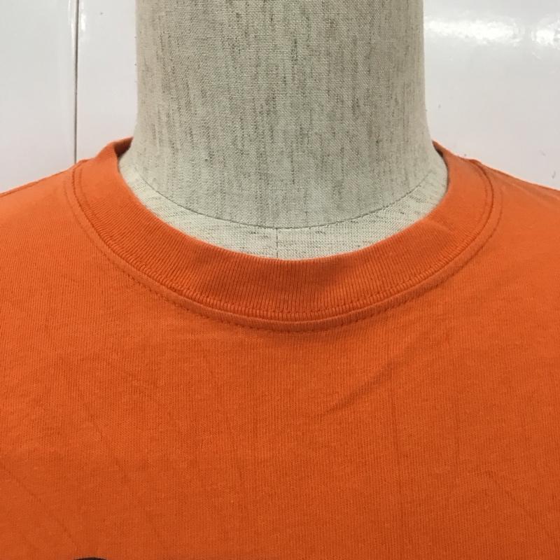 ナイキ NIKE Tシャツ 半袖 半袖カットソー プリントTシャツ クルーネックカットソー スポーツウェア S プリント 橙 / オレンジ / メンズ USED 古着 中古 10107254