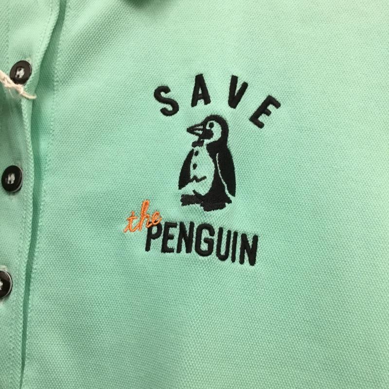 マンシングウェア Munsingwear ポロシャツ 半袖 MGWNGA03 UVカット タグ付き WWF M ワンポイント 薄緑 / ライトグリーン / レディース USED 古着 中古 10136500