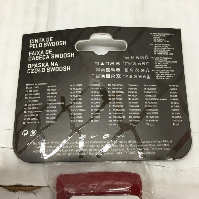 ナイキ NIKE ファッション小物 ファッション小物 NNN07601os スウッシュヘッドバンド スポーツ ワンポイント ボルドー / ボルドー / メンズ USED 古着 中古 10110683