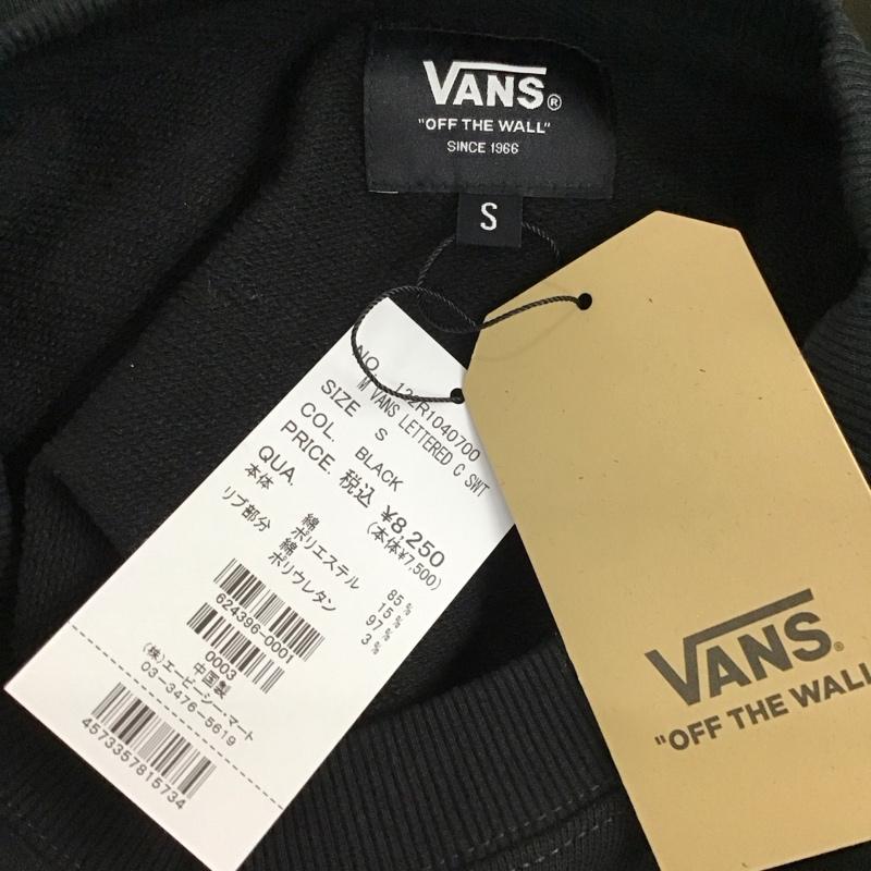 バンズ VANS トレーナー 長袖 122r1040700 スウェットプルオーバー 長袖トレーナー S ロゴ、文字 黒 / ブラック / メンズ USED 古着 中古 10115930