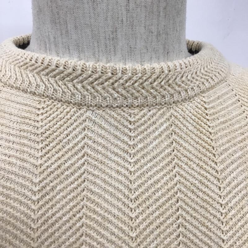 チャップス CHAPS ニット、セーター 長袖 M 無地 アイボリー / アイボリー / メンズ USED 古着 中古 10105686