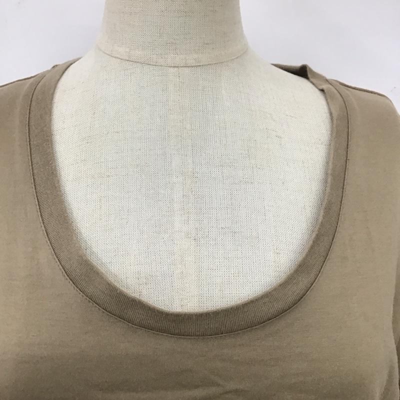 バーバリーロンドン Burberry London Tシャツ 半袖 半袖チュニック ロング丈カットソー プリントTシャツ 2 プリント ベージュ / ベージュ / レディース USED 古着 中古 10115174