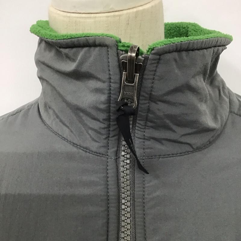 ザノースフェイス THE NORTH FACE ジャケット、上着 ジャンパー、ブルゾン ジップアップジャケット フリースジャケット アウター S ロゴ、文字 灰 / グレー / X 緑 / グリーン / レディース USED 古着 中古 10126400