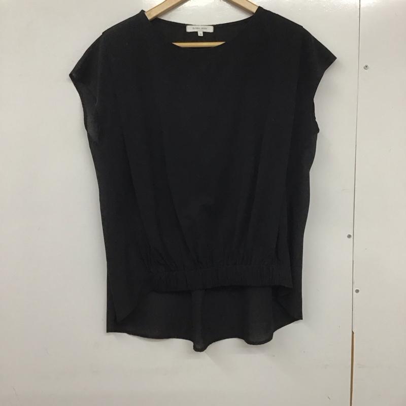 グローバルワーク GLOBAL WORK カットソー 半袖 M 無地 黒 / ブラック / レディース USED 古着 中古 10133176