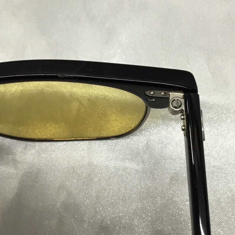 レイバン Ray-Ban めがね・サングラス サングラス RB3016 CLUBMASTER カラーレンズ ロゴ、文字 黒 / ブラック / X 黄 / イエロー / メンズ USED 古着 中古 10119999