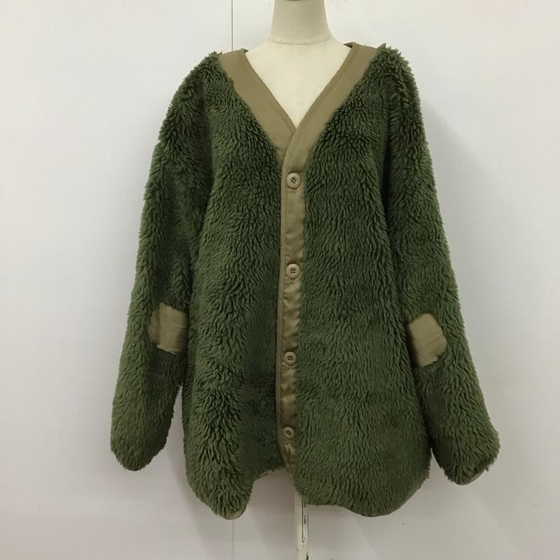 フリークスストア FREAK S STORE ジャケット、上着 ジャケット、ブレザー 1153248901440 ミリタリー 2WAY ボアショートコート リバーシブルジャケット FREE 無地 カーキ / カーキ / レディース USED 古着 中古 10120582