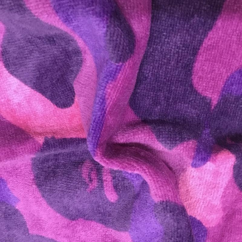 アベイシングエイプ A BATHING APE ファッション小物 ファッション小物 ハンドタオル コットン カモフラージュ柄・迷彩 紫 / パープル / メンズ USED 古着 中古 10113725