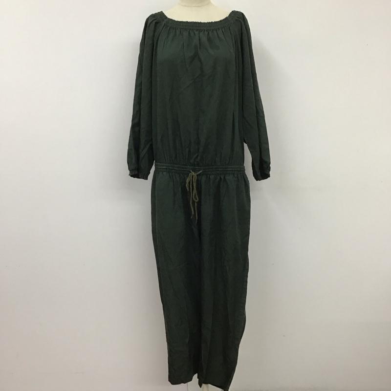 ニコアンド niko and... ワンピース・ドレス・オールインワン ワンピース・ドレス・オールインワン ST72RH02MB オールインワン 長袖 4 無地 緑 / グリーン / レディース USED 古着 中古 10113861