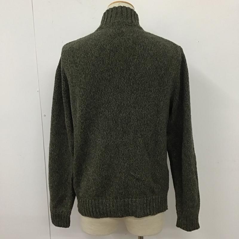 エルエルビーン L.L.Bean ニット、セーター 長袖 長袖ニット 長袖カットソー リブニット セーター タートルネック S 総柄 カーキ / カーキ / メンズ USED 古着 中古 10111132