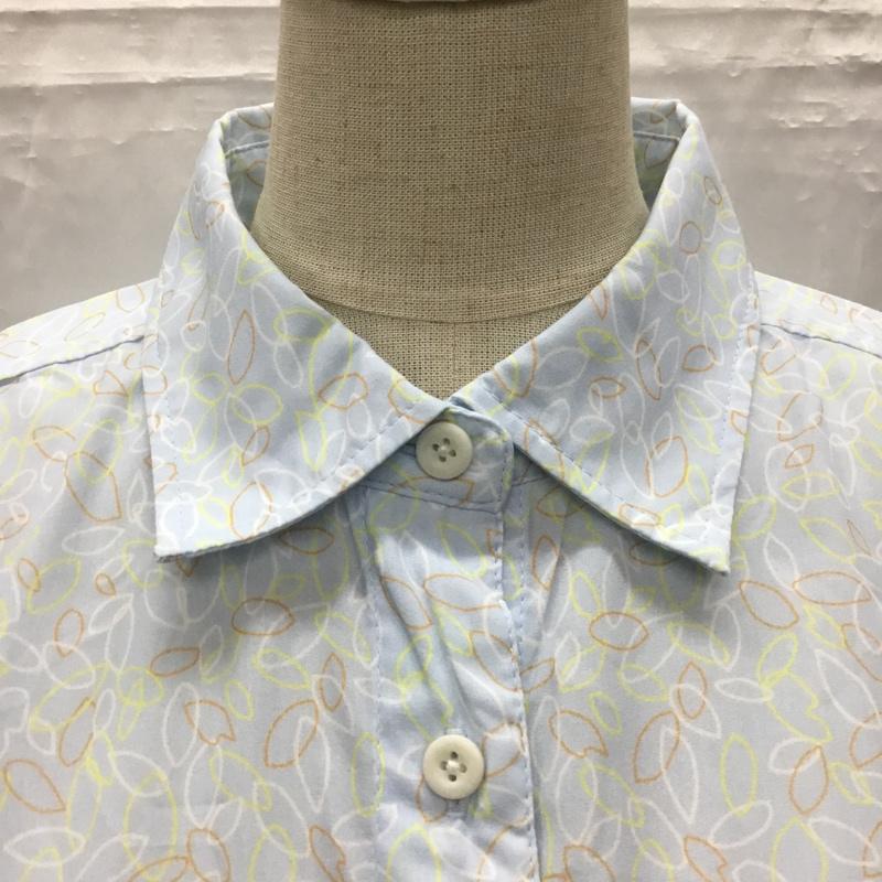 モンベル mont-bell シャツ、ブラウス 長袖 1114496 WIC ライト プリント ロングスリーブシャツ M 総柄 水色 / ライトブルー / レディース USED 古着 中古 10107449