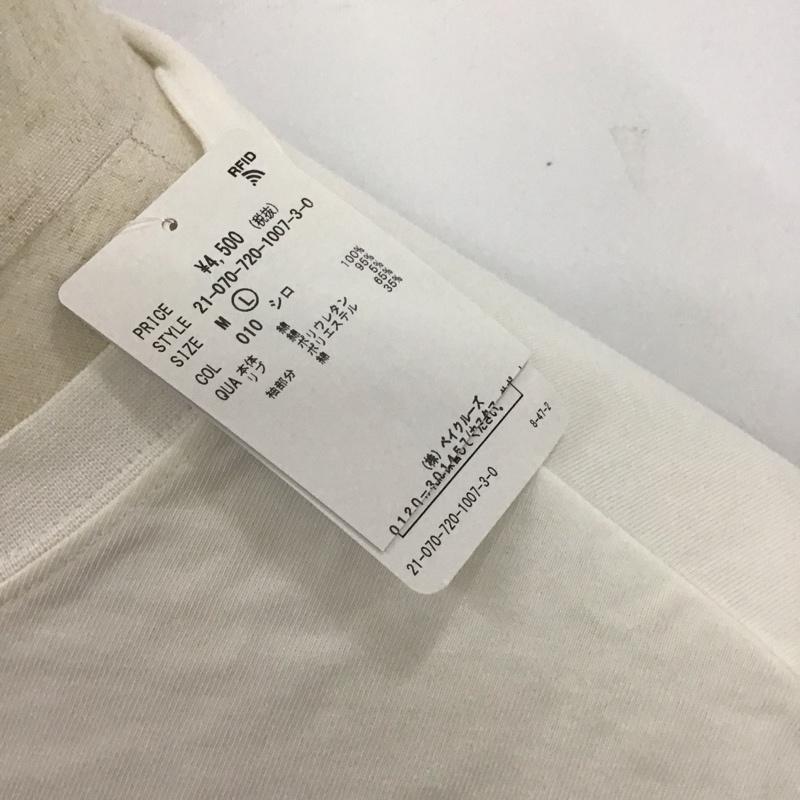 インヘリット INHERIT カットソー 長袖 長袖 L 無地 白 / ホワイト /  メンズ USED 古着 中古 10112699