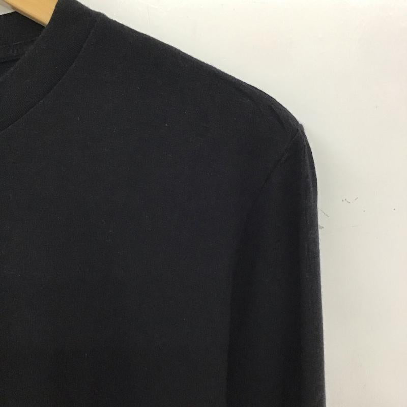 ナンバーナイン NUMBER (N)INE カットソー 長袖 長袖カットソー プリントカットソー クルーネック shambles S 無地 黒 / ブラック / メンズ USED 古着 中古 10137126