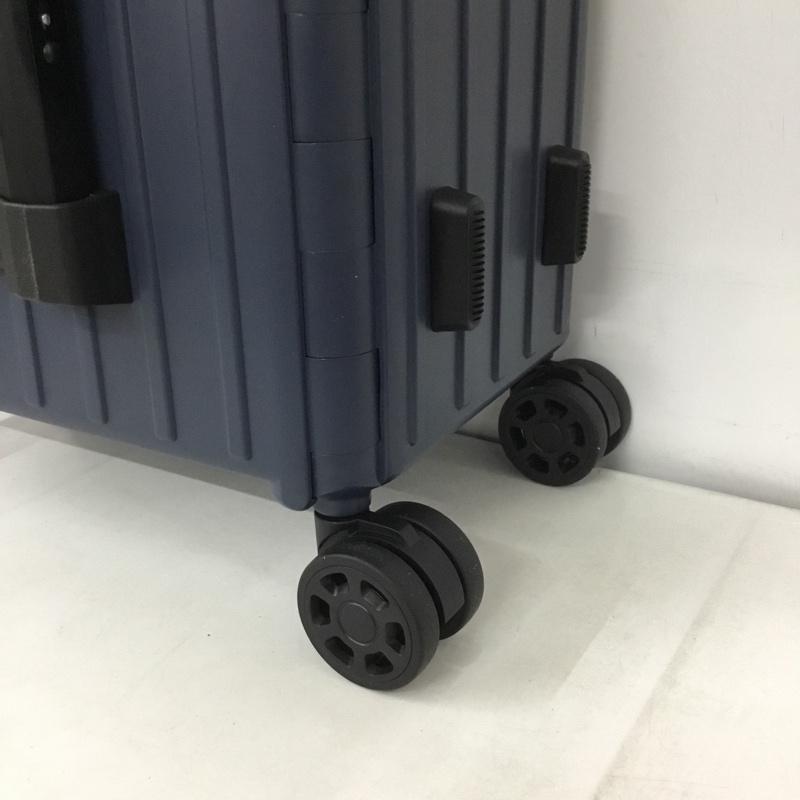アンドフラット &.FLAT スーツケース、トランク スーツケース、トランク FL14-4-00002 折りたたみ ハードキャリーバッグ キャリーケース 箱有 ロゴ、文字 紺 / ネイビー / メンズ USED 古着 中古 10137511