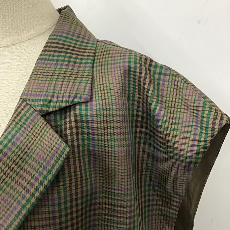 ダブルクローゼット w closet セットアップ セットアップ ベストジャケット ショートパンツ 2点セット セットアップ チェック マルチカラー / マルチカラー / レディース USED 古着 中古 10116358