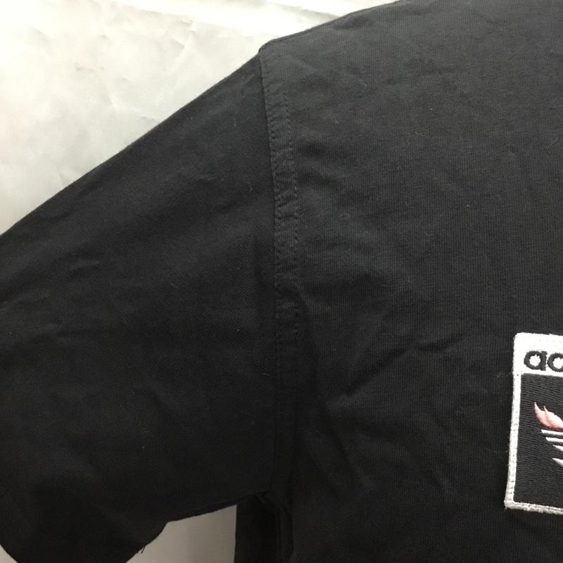 アディダス adidas Tシャツ 半袖 gk5906 Tシャツ 半袖カットソー クルーネックカットソー スポーツウェア ロゴ、文字 黒 / ブラック / メンズ USED 古着 中古 10106499