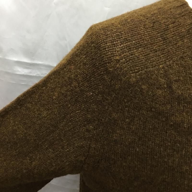 ジェネラルサプライ GENERALSUPPLY ニット、セーター 長袖 長袖ニットカットソー ニット セーター クルーネックニット L 無地 茶 / ブラウン / メンズ USED 古着 中古 10108713