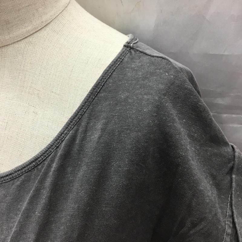 ディーゼル DIESEL Tシャツ 半袖 クルーネック XS アニマル柄 チャコールグレー / チャコールグレー / レディース USED 古着 中古 10112267