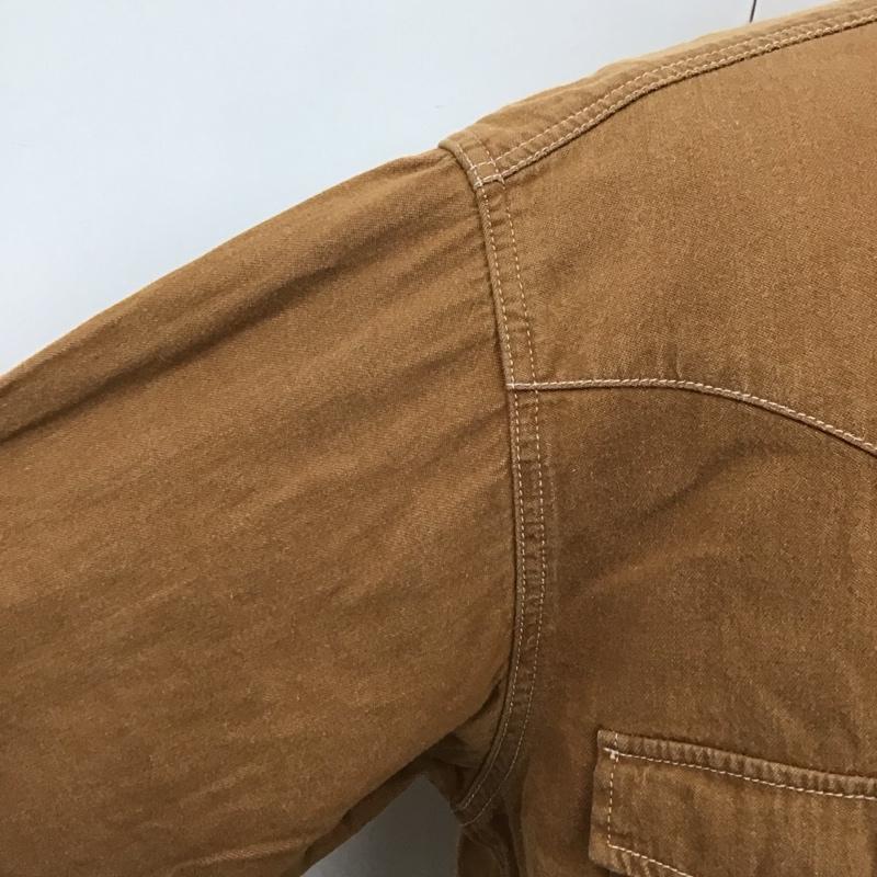 リーバイス Levi s シャツ、ブラウス 長袖 長袖シャツ カラーシャツ ポケットシャツ 長袖カットソー L 無地 茶 / ブラウン /  メンズ USED 古着 中古 10109777
