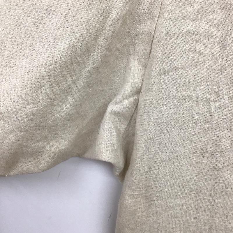 ロデオクラウンズ Rodeo Crowns シャツ、ブラウス 長袖 429DSR30-0030 ロールアップリネンビッグシャツ FREE 無地 ベージュ / ベージュ / レディース USED 古着 中古 10138911