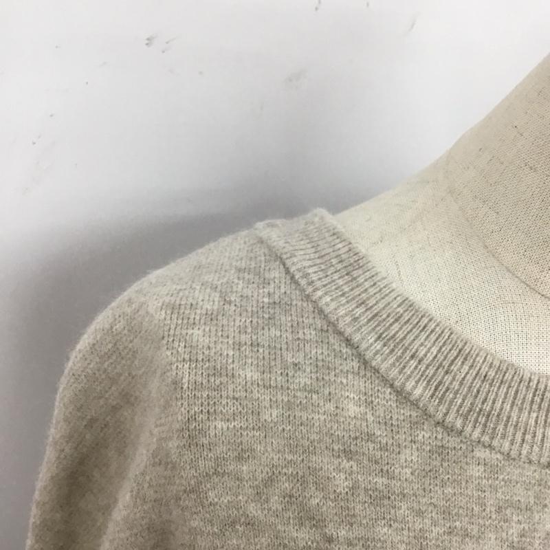 ジーナシス JEANASIS ニット、セーター 長袖 長袖ニットカットソー ニット セーター クルーネックニット 編み上げ FREE 無地 ベージュ / ベージュ / レディース USED 古着 中古 10123702