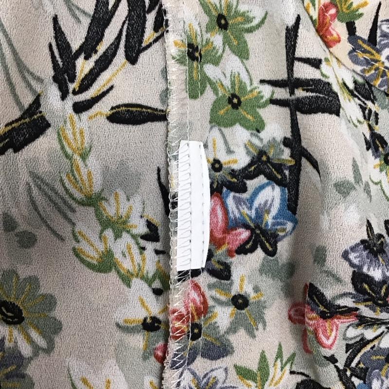 ザラベーシック ZARA BASIC カットソー 長袖 長袖カットソー クルーネックカットソー ロングスリーブカットソー プリントTシャツ S プリント マルチカラー / マルチカラー / レディース USED 古着 中古 10117985
