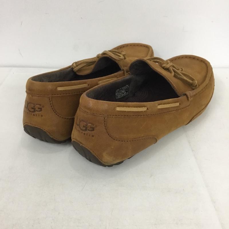 アグ UGG カジュアルシューズ カジュアルシューズ 1004247 CHESTER レザー 27cm インソール付き 27.0cm ロゴ、文字 茶 / ブラウン / メンズ USED 古着 中古 10138335