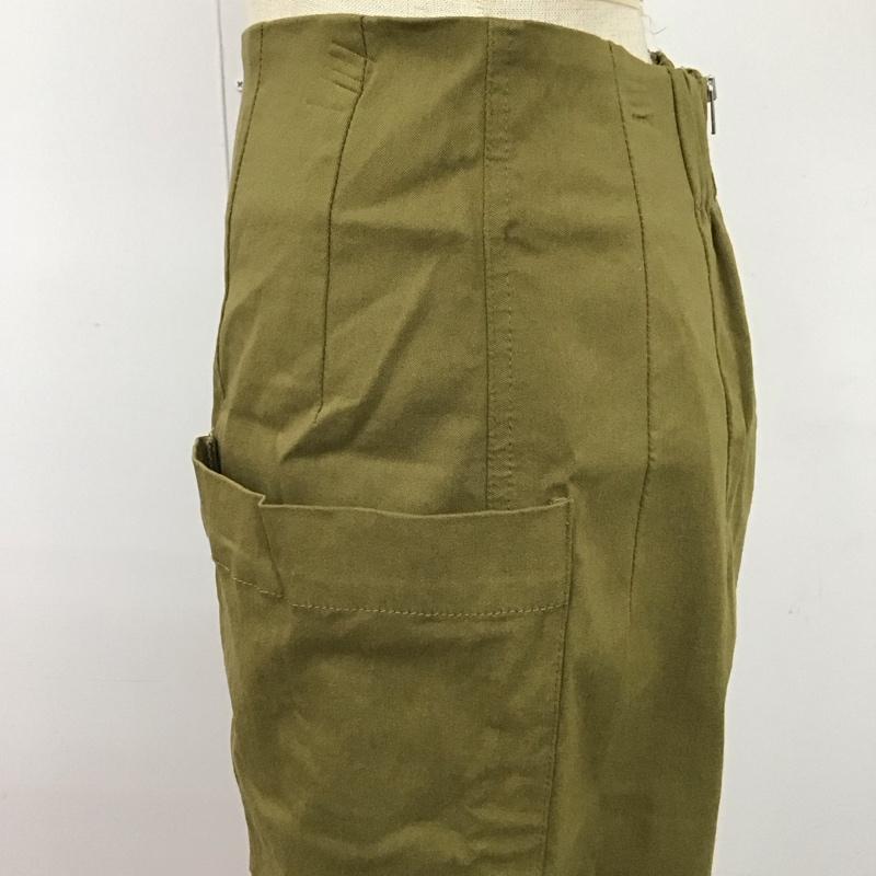 アイテムズ アーバンリサーチ ITEMS URBAN RESEARCH スカート ロングスカート IT24-25B003 トレッチポケットタイトスカート FREE 無地 カーキ / カーキ / レディース USED 古着 中古 10115898