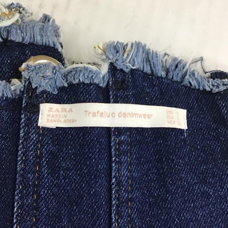 ザラ ZARA トップス トップス 8197 004 400 デニム コルセット ベルト S 無地 青 / ブルー / レディース USED 古着 中古 10109650