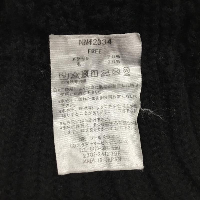 ザノースフェイス THE NORTH FACE 帽子 ニット帽 NN42334 ケーブルビーニー FREE ロゴ、文字 黒 / ブラック / メンズ USED 古着 中古 10121830