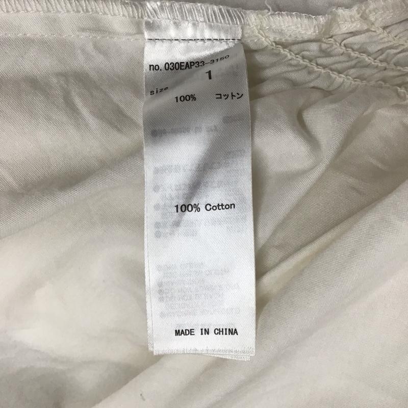 スライ SLY ワンピース ひざ丈スカート 030EAP33-3150 SHIRRING VOLUME SH OP ギャザースリーブ 1 無地 アイボリー / アイボリー / レディース USED 古着 中古 10116770