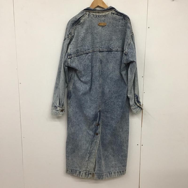 チェロキー CHEROKEE コート コート一般 デニム 80-90 M 無地 水色 / ライトブルー / メンズ USED 古着 中古 10133964