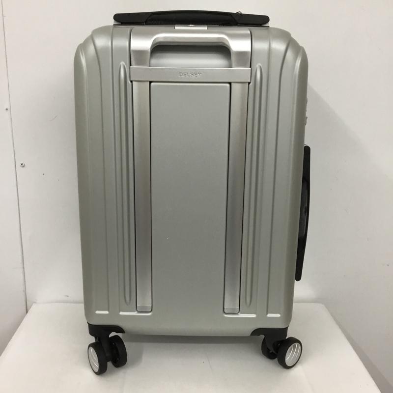 デルセー DELSEY スーツケース、トランク スーツケース、トランク 00 2073801 11 5R フロントオープン キャリーバッグ TSAロック ロゴ、文字 銀 / シルバー / メンズ USED 古着 中古 10128114