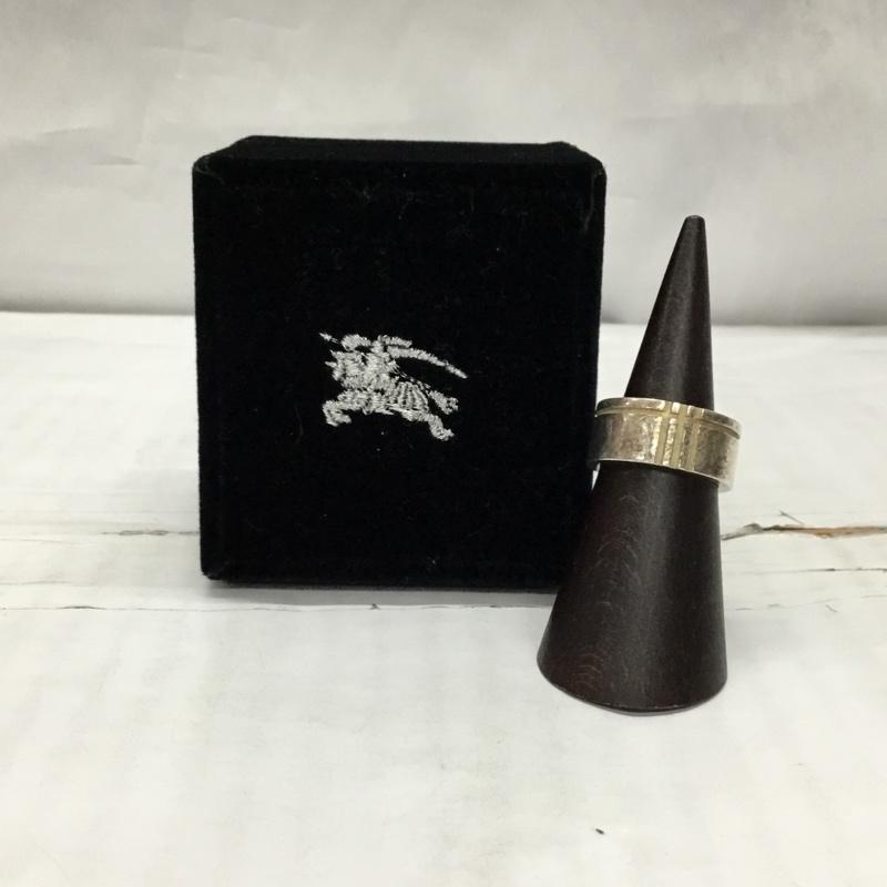 バーバリーブラックレーベル BURBERRY BLACK LABEL アクセサリー 指輪 17号 箱有 銀 / シルバー / メンズ USED 古着 中古 10119920