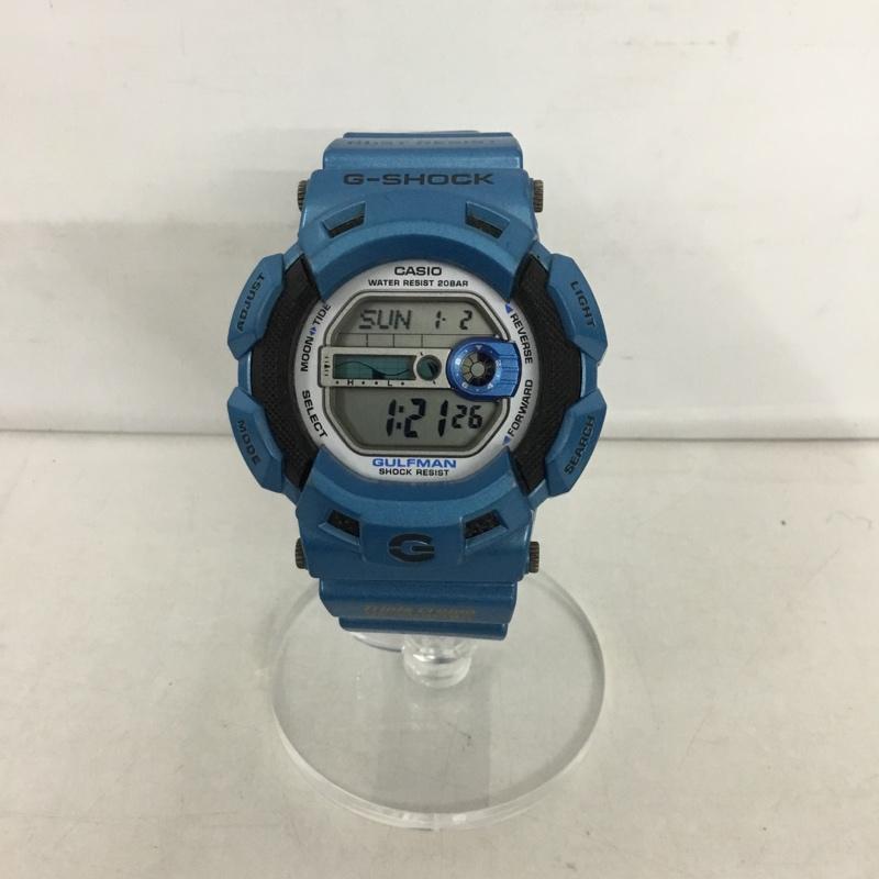 ジーショック G-SHOCK 腕時計 デジタル G-9100TC トリプルクラウン GULFMAN ロゴ、文字 青 / ブルー / メンズ USED 古着 中古 10129004