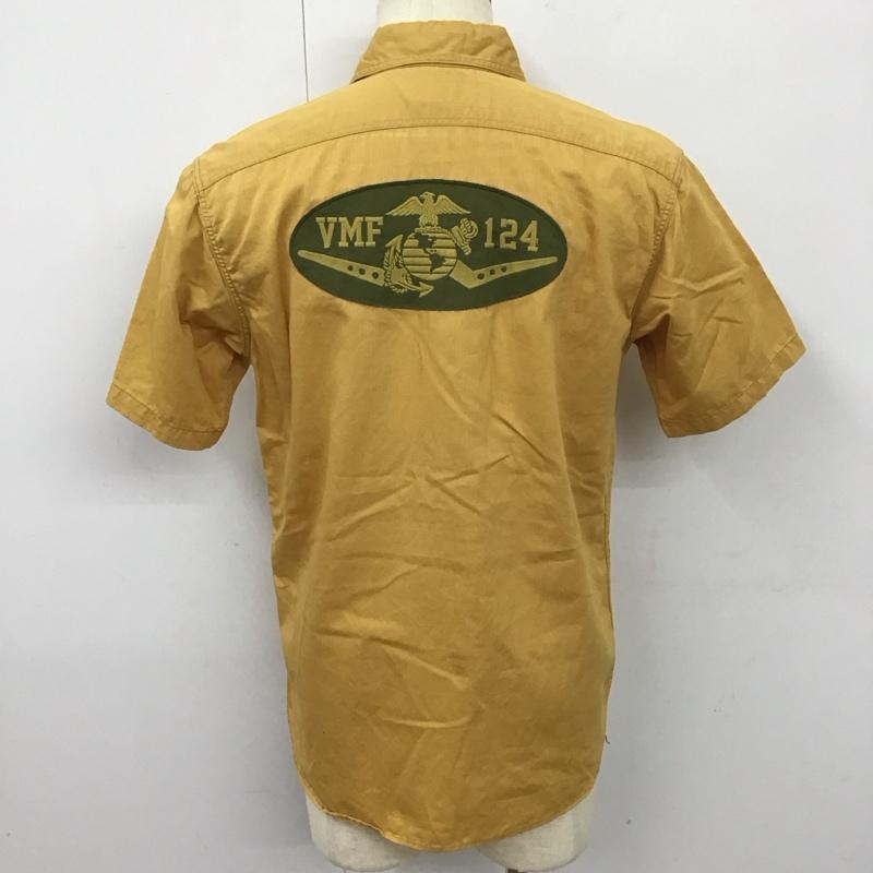 トイズマッコイ TOYS McCOY シャツ、ブラウス 半袖 半袖シャツ カラーシャツ 半袖カットソー M プリント 黄 / イエロー /  メンズ USED 古着 中古 10113100