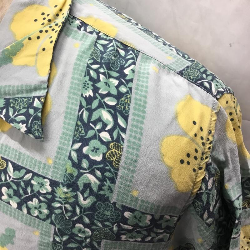 古着 USED シャツ、ブラウス 半袖 半袖シャツ カラーシャツ 半袖カットソー アロハシャツ M 総柄 X 花柄 マルチカラー / マルチカラー / メンズ USED 古着 中古 10106434