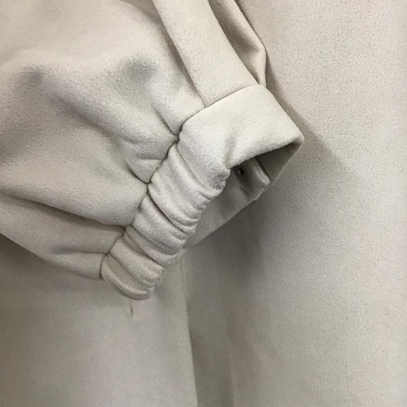 ザラ ZARA ジャケット、上着 ジャケット、ブレザー ノーカラー フェイクスエード L 無地 ベージュ / ベージュ / レディース USED 古着 中古 10138672
