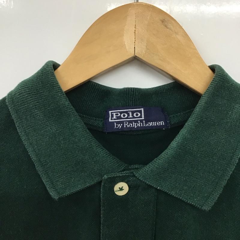 ポロバイラルフローレン Polo by RALPH LAUREN ポロシャツ 半袖 半袖ポロシャツ 半袖カットソー カラーシャツ ロゴ、文字 緑 / グリーン / メンズ USED 古着 中古 10132274
