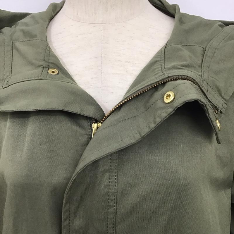 ニコアンド niko and... ジャケット、上着 ジャケット、ブレザー M 無地 カーキ / カーキ / レディース USED 古着 中古 10128453
