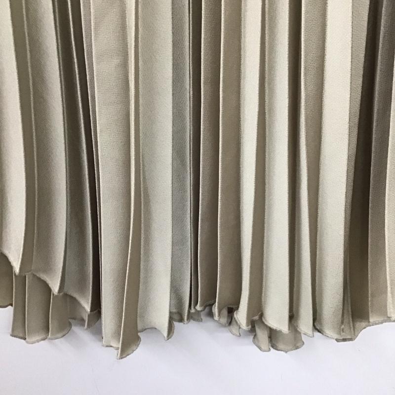 ザラ ZARA スカート ロングスカート プリーツスカート XS 無地 ベージュ / ベージュ / レディース USED 古着 中古 10136630