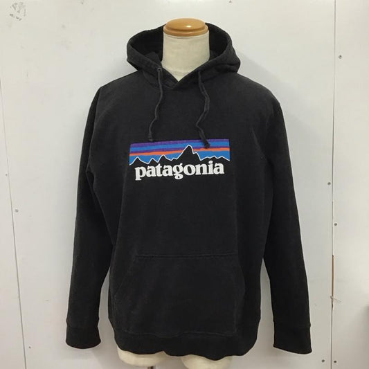 パタゴニア patagonia パーカー 長袖 長袖パーカー プルオーバーパーカー スウェット XL ロゴ、文字 黒 / ブラック /  メンズ USED 古着 中古 10125099
