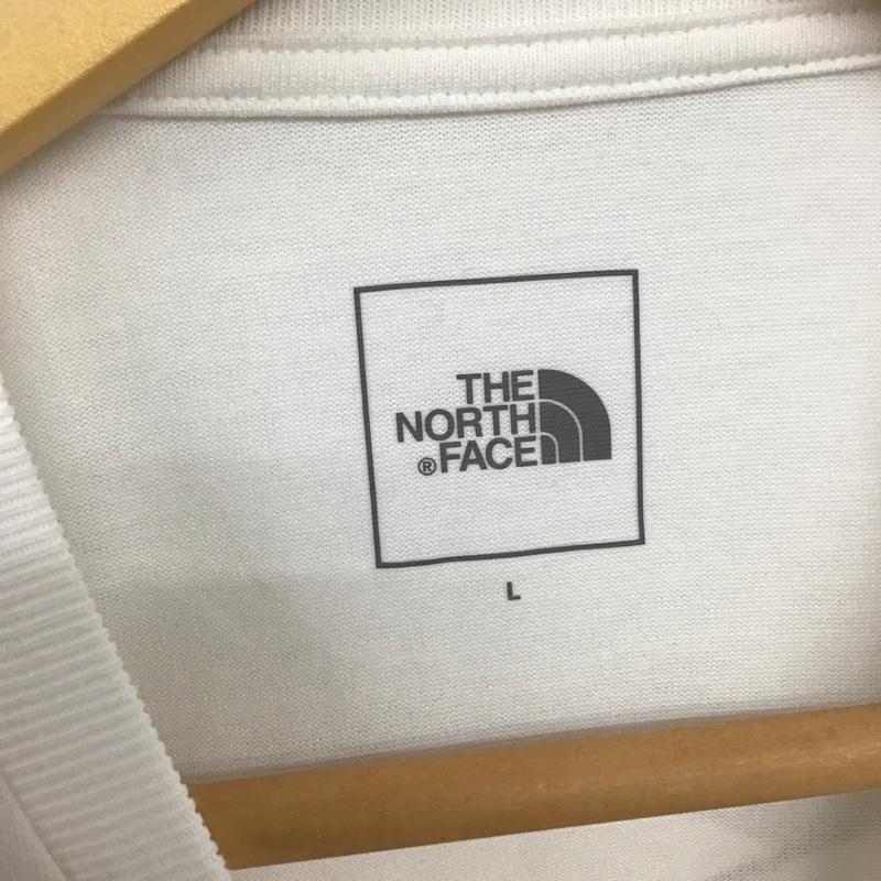 ザノースフェイス THE NORTH FACE Tシャツ 半袖 NTW32444 モンキーマジック Tシャツ S/S TNF Monkey Magic Tee L ロゴ、文字 X プリント 白 / ホワイト / レディース USED 古着 中古 10137017