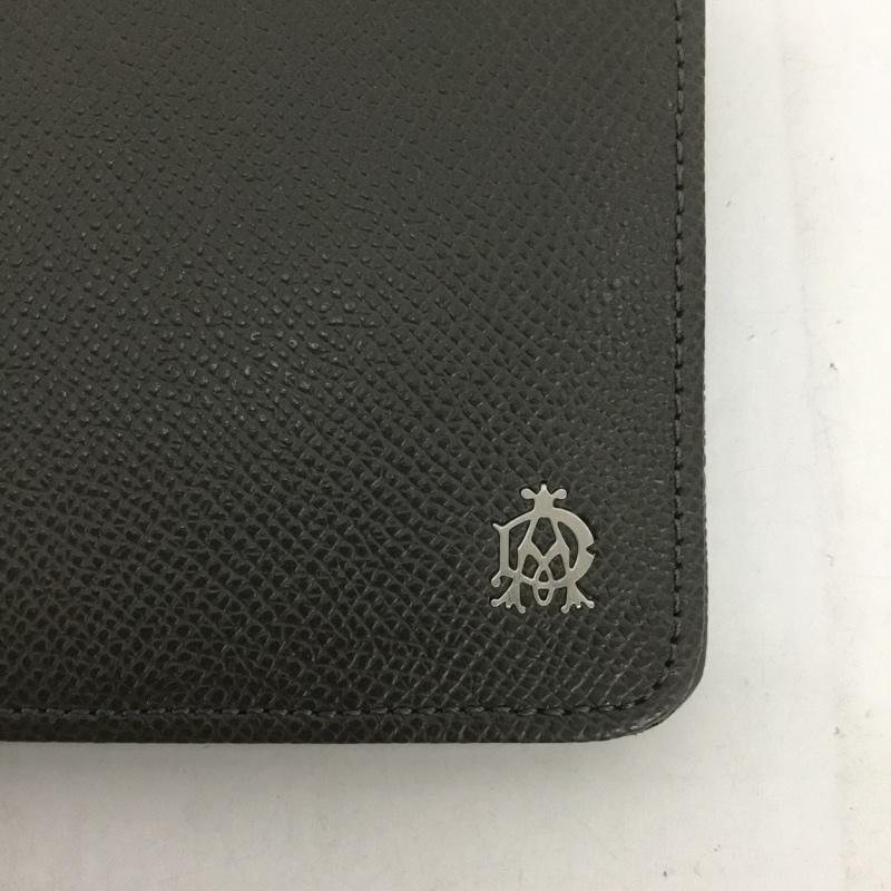 ダンヒル DUNHILL 財布 長財布 箱有 ワンポイント ダークグレー / ダークグレー / メンズ USED 古着 中古 10126456